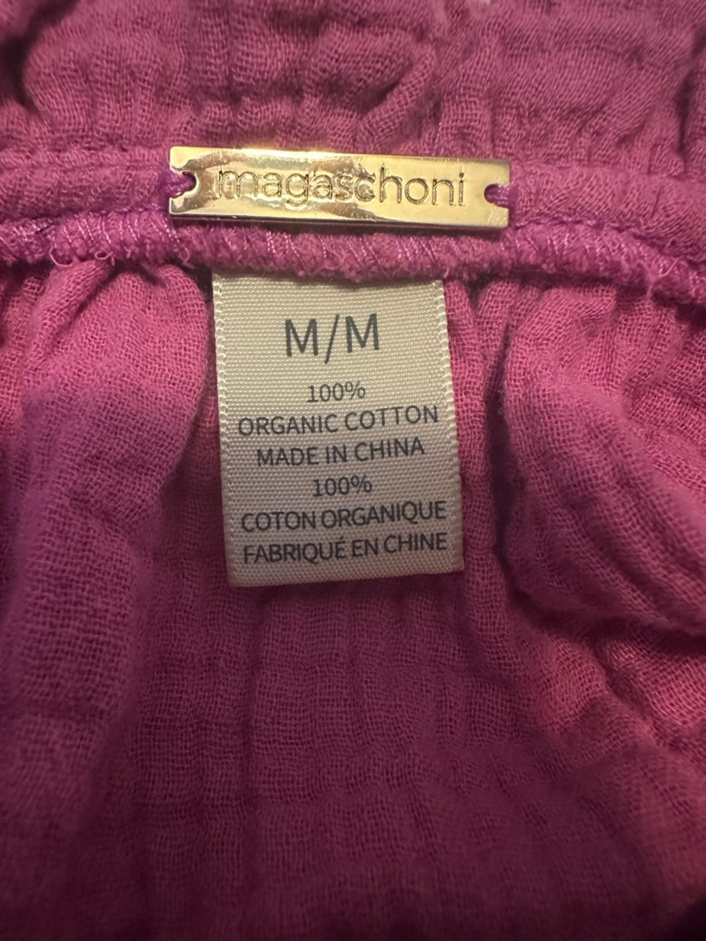 Magaschoni Raspberry Pink Peasant Tunic - Picture 4 of 6
